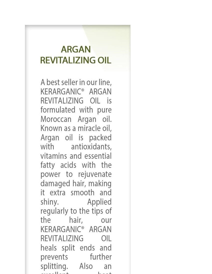 KERATIN TREATMENT - ARGAN REVITALIZING OIL - 2OZ